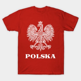 Vintage Style Poland/Polish Eagle Flag T-Shirt